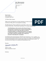 (Jennifer Brunner) Denial Letter & Copy of Notice of Default Affidavit of Notice & Commercial Lien
