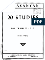 Balasanyan 20 Studies For Trumpet Solo