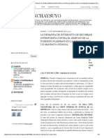 Chinchaysuyo - La Demanda de Interdicto de Recobrar Interpuesta Contra El Despojo de La Posesión Plasmado en La Ejecución de Un Mandato Judicial