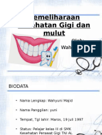 Pemeliharaan Kesehatan Gigi Dan Mulut