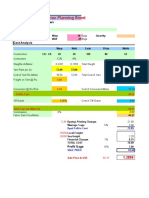 Fabric Cost/Production Planning Sheet