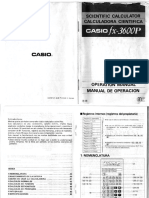 Manual de Usuario - CASIO Fx-3600P