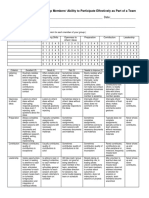 Peer Assessment Rubric