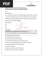 Www.questionpaperz.in United India Insurance AO Exam Paper 5