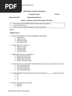 Organizational Behaviour 250613