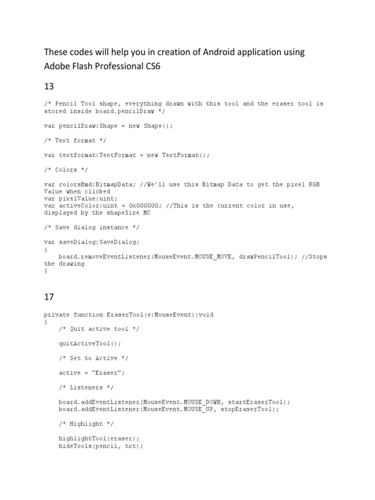 Android App Development with Flash CS6 | PDF | Adobe Flash | Image ...