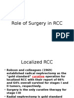 Role of Surgery in RCC