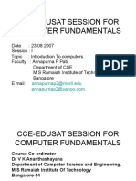 Cce-Edusat Session For Computer Fundamentals