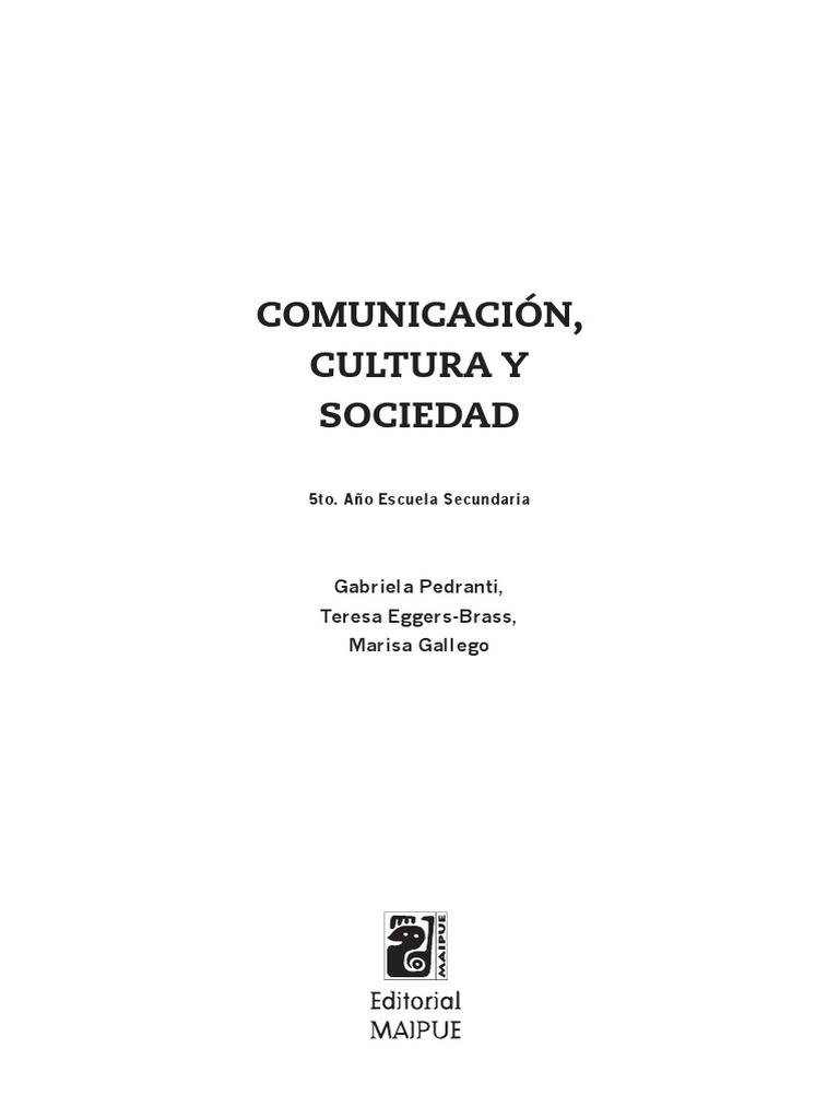 Comunicacion Cultura Y Sociedad Pdf Pdf Antropología Lingüística