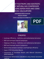 Polytropic and Isentropic Efficiency of A Compressor