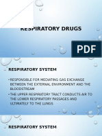 Lecture 10 Respiratory Drugs