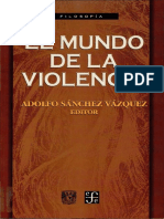 Sanchez Vazquez El Mundo de La Violencia 1998