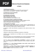 Relatorio de Um Projecto