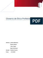 Glosario de Ética Profesional