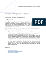 MOOC. Analítica Web. 2.6. Configuración Google Analytics y Etiquetado. Optimizado de Etiquetas de Google Analytics