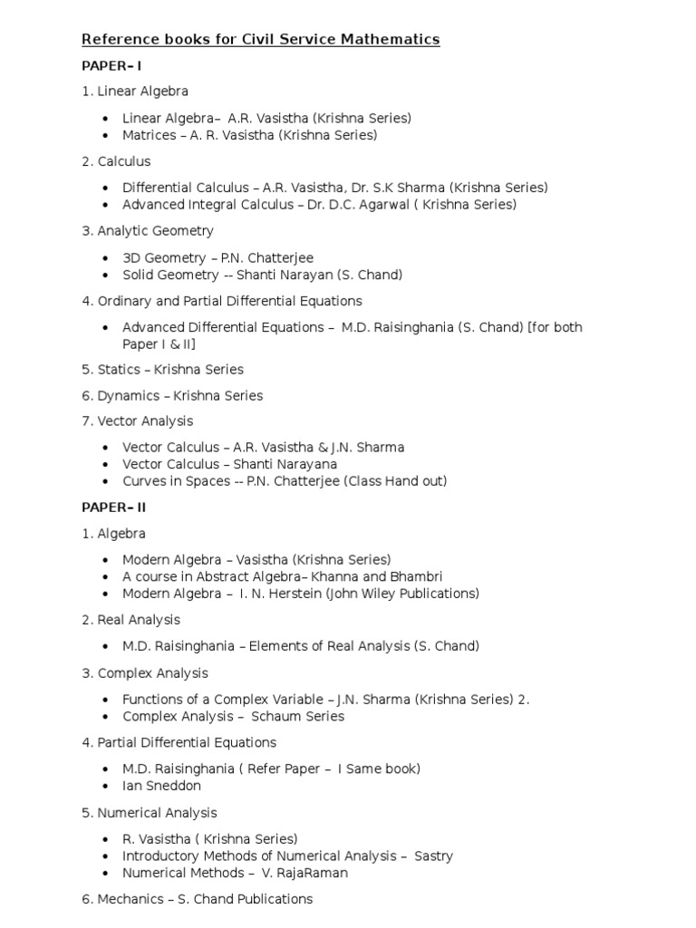 CSS Mathematics | PDF | Science & Mathematics