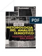 Blanco Desiderio Y Bueno Raul - Metodologia Del Analisis Semiotico