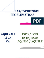 Palavras e Expressões Problemáticas - 3