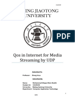 Qos in Internet For Media Streaming by UDP