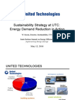 Sustainability Strategy at UTC: Energy Demand Reduction in Action
