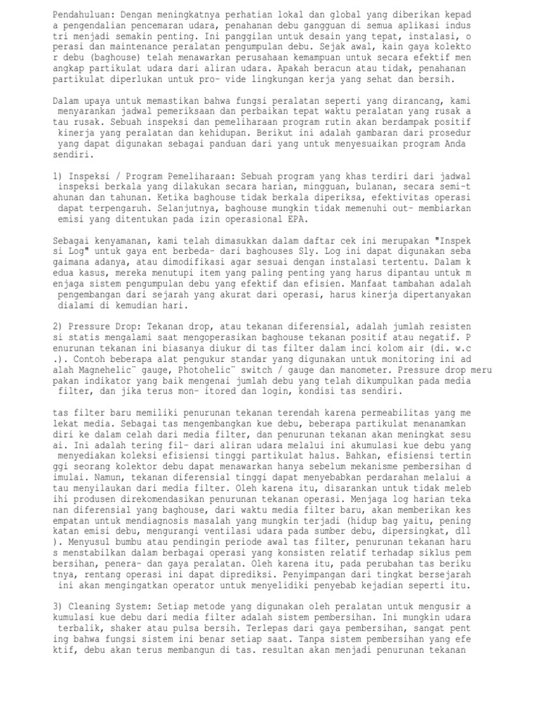 Dust Collector Maintenance PDF