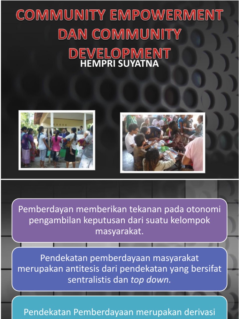 Community Empowerment Dan Community Development-2014 | PDF