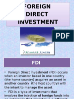 Foreign Direct Investment Foreign Direct Investment