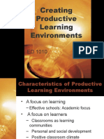 Creating Productive Learning Environments