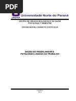 Saúde Do Trabalhador e Patologias Laborais