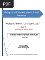 Malayalam DVD Database 2013-2014 Full PDF