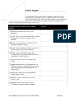 Project Characteristics Checklist