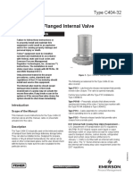 Fisher Internal Flow Valve