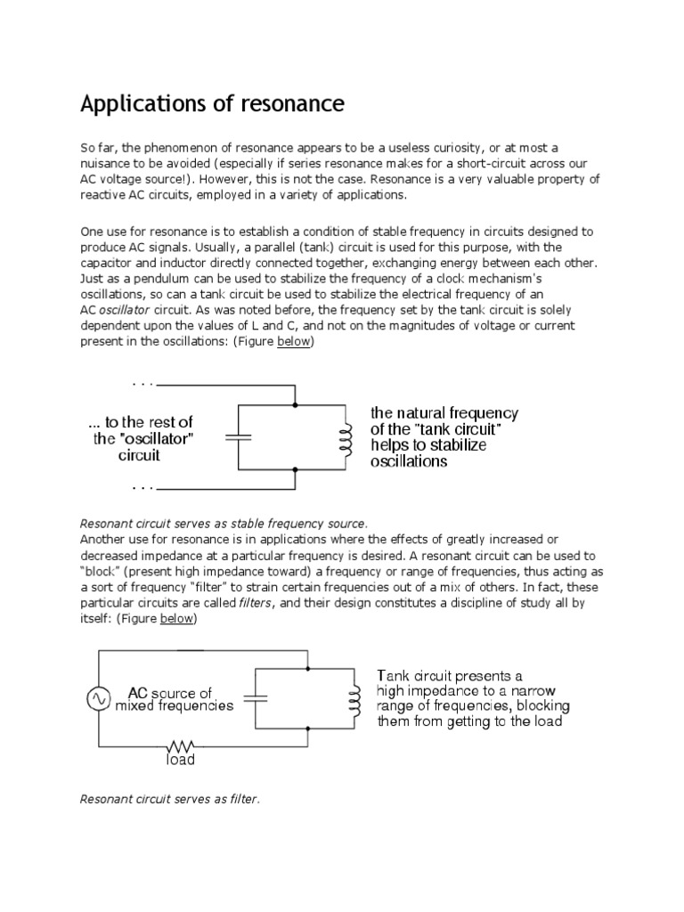 Applications of Resonance | PDF | Computers