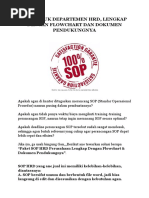Download SOP HRD Perusahaan  by Aswel Ben Zon SN316213883 doc pdf