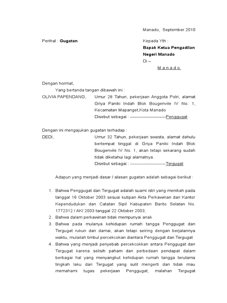 Surat Cerai