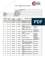 unit 62 assignment 3 - shot log