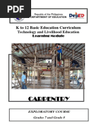 K To 12 Carpentry Learning Modules