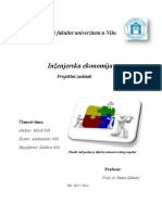 Projektni Zadatak Iz Inzenjerske Ekonomije