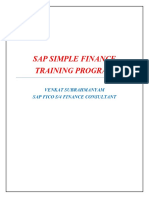Sap Simple Finance Training Program