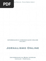 Informação e Comunicação Online. Volume I. Jornalismo Online.