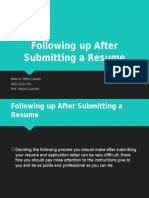 Following Up After Submitting A Resume