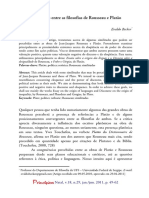 Similitudes entre as filosofias de Rousseau e Platão Evaldo Becker