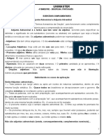 Adjunto Adverbial X Adjunto Adnominal Gabarito