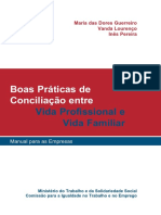 Boas Práticas de Conciliação entre Vida Profissional e Vida Familiar