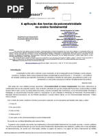 A Aplicação Das Teorias Da Psicomotricidade No Ensino Fundamental