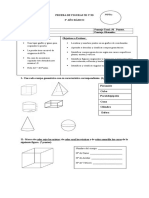 Prueba de Figuras 2d y 3d - 3º Año