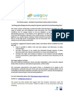 Info@wegov-Project - Eu: Seventh Framework Programme