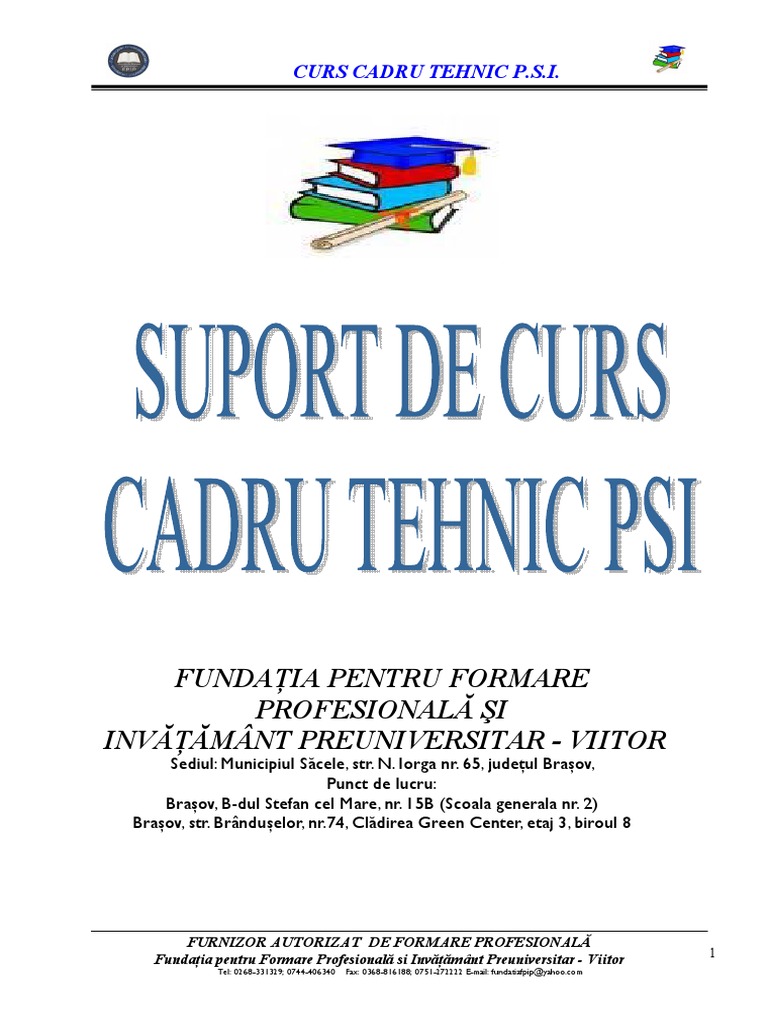 Cadru Tehnic PSI | PDF