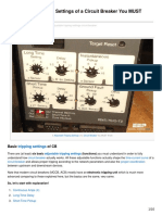 6 Adjustable Tripping Settings of A Circuit Breaker You MUST Understand