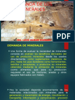 1. Demanda de Los Minerales